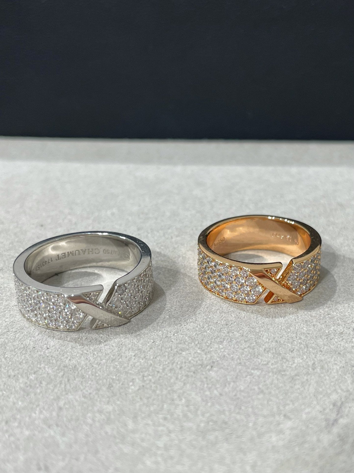 ¡®Lume Jewelry¡¯LIENS EVIDENCE DIAMOND PAVED RING