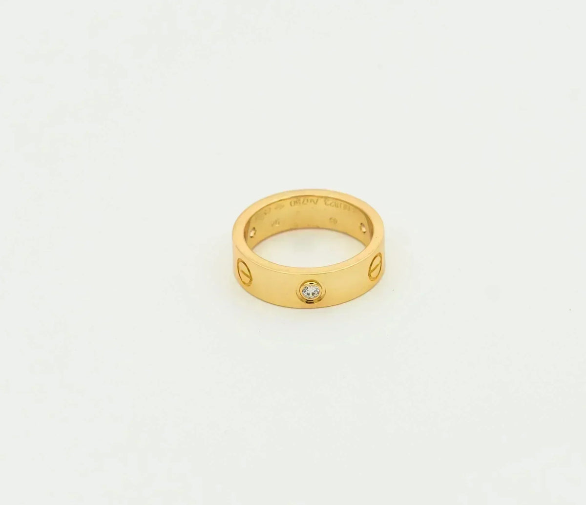 ¡®Lume Jewelry¡¯LOVE RING 5.5MM 3 DIAMONDS GOLD