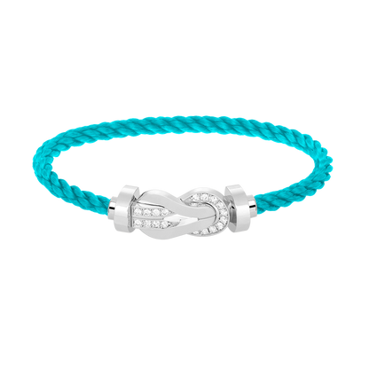 ¡®Lume Jewelry¡¯CHANCE LARGE 8 FIGURE BUCKLE HALF DIAMOND BRACELET SILVER