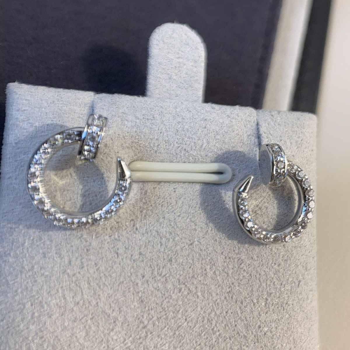 ¡®Lume Jewelry¡¯JUSTE EARRINGS SILVER DIAMONDS