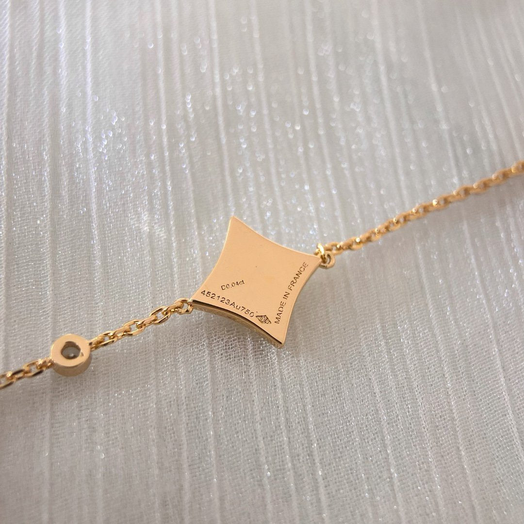 ¡®Lume Jewelry¡¯COLOR STAR PINK GOLD DIAMOND BRACELET