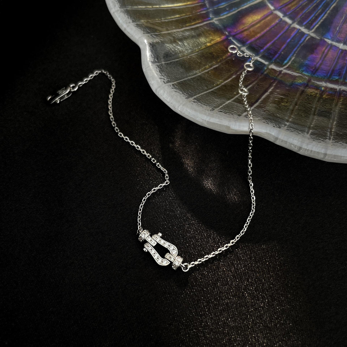 ¡®Lume Jewelry¡¯FORCE 10 FULL DIAMOND BUCKLE CHAIN LINK MINI MODEL