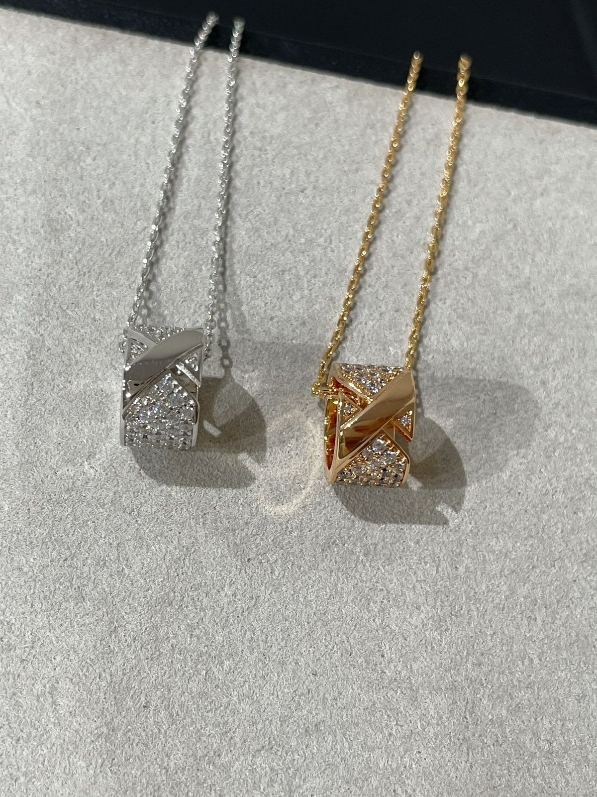 ¡®Lume Jewelry¡¯LIENS EVIDENCE DIAMOND PAVED NECKLACE