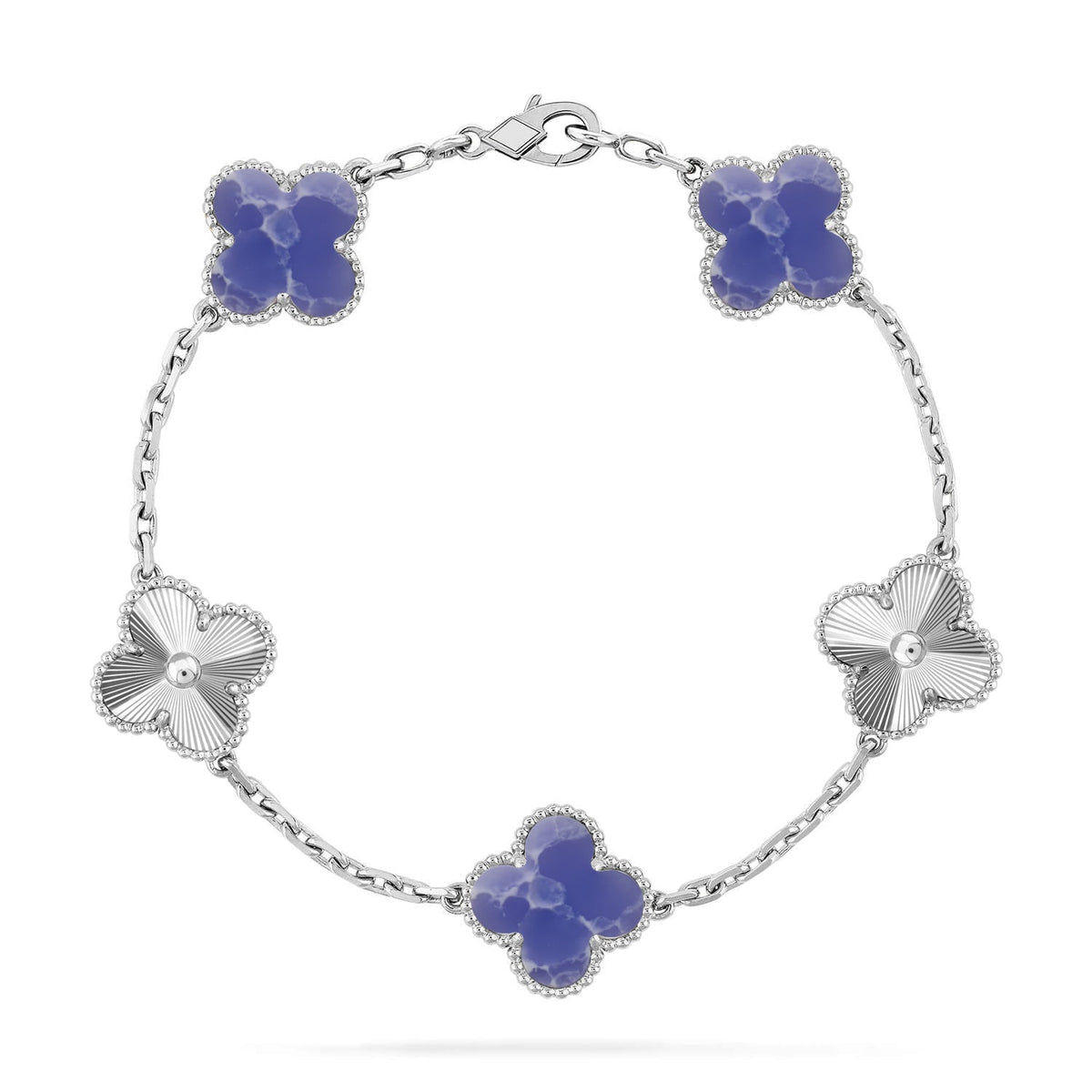 [Lume Jewelry]New CLOVER 5 MOTIF BLUE VEINS BRACELET COLLECTION