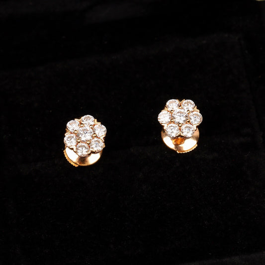 ¡®Lume Jewelry¡¯Fleurette Stud Earrings, 18K Gold‑Plated, 7‑Stone