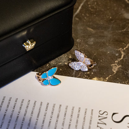 ¡®Lume Jewelry¡¯Asymmetrical Butterfly Earclips
