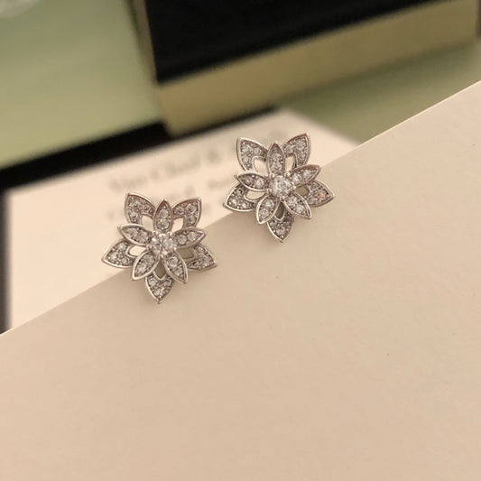 ¡®Lume Jewelry¡¯Lotus Openwork Earrings（Mini）