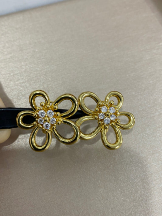 [Lume Jewelry]Flowerlace Stud Earrings,