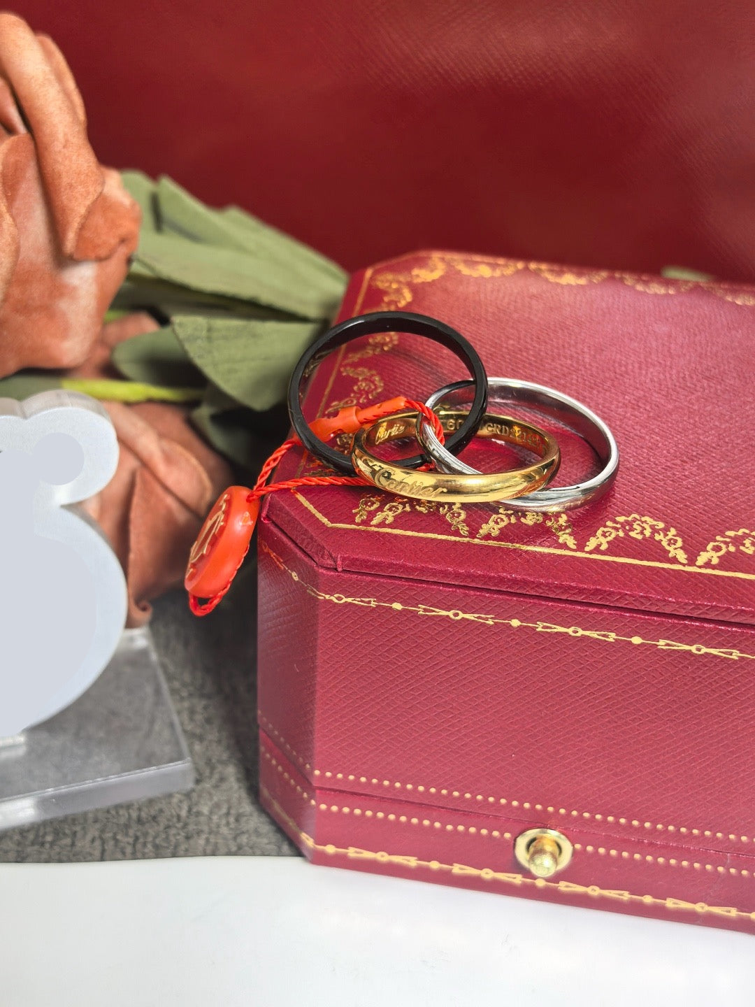 [Lume Jewelry]TRINITY RING GOLD PINK GOLD SILVER