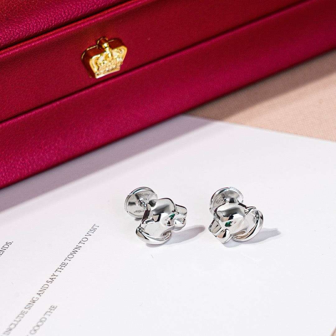 ¡®Lume Jewelry¡¯Polished Panther‑Head Earrings