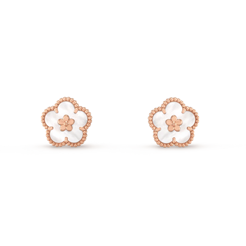 ¡®Lume Jewelry¡¯LUCKY PINK GOLD WHITE MOP EARRINGS