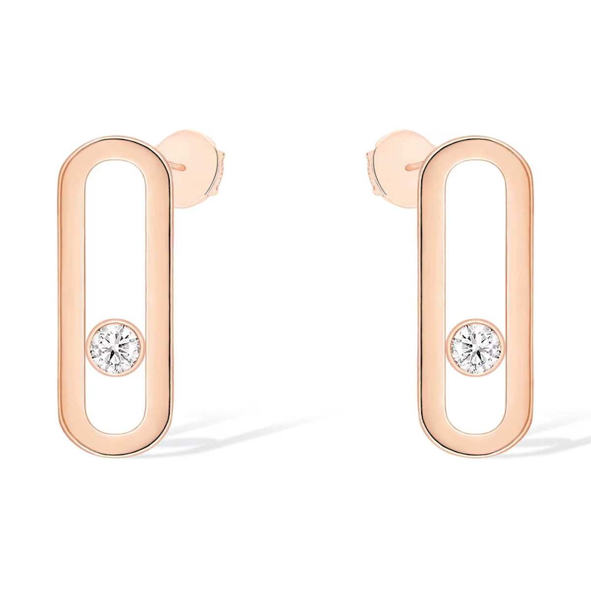 [Lume Jewelry]MOVE UNO SMALL 1 DIAMOND EARRINGS