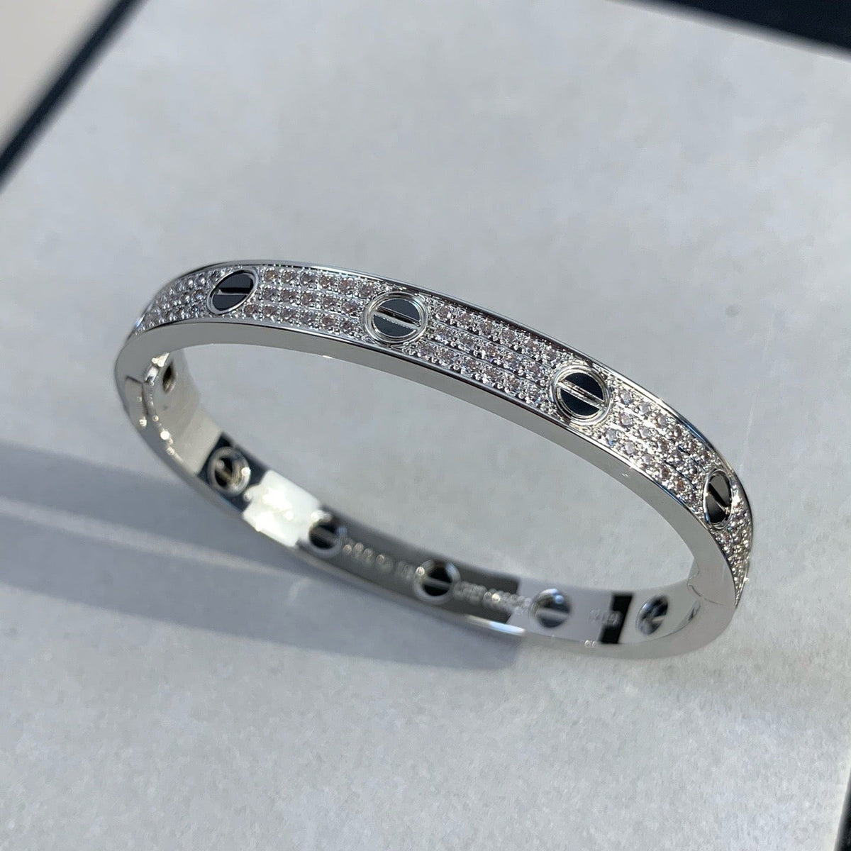 ¡®Lume Jewelry¡¯LOVE BRACELET 6.1MM DIAMOND-PAVED CERAMIC
