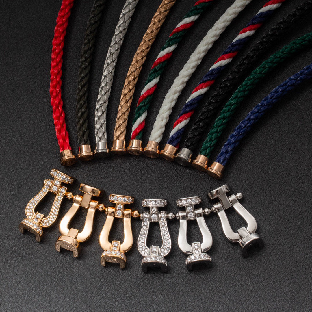 ¡®Lume Jewelry¡¯FORCE LARGE HORSESHOE FULL DIAMOND BRACELET GOLD