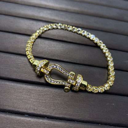 ¡®Lume Jewelry¡¯FORCE  HORSESHOE  DIAMOND TENNIS BRACELET