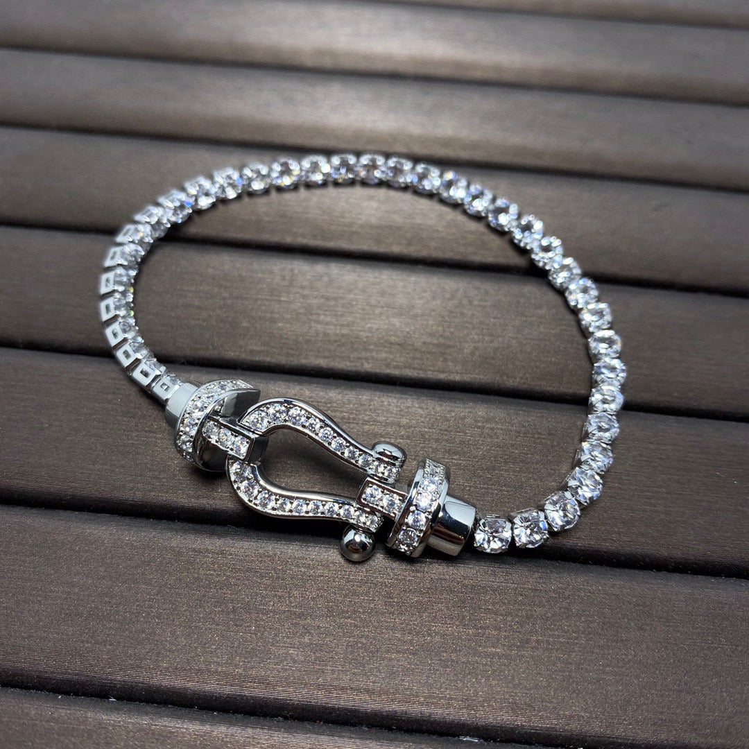 ¡®Lume Jewelry¡¯FORCE  HORSESHOE  DIAMOND TENNIS BRACELET