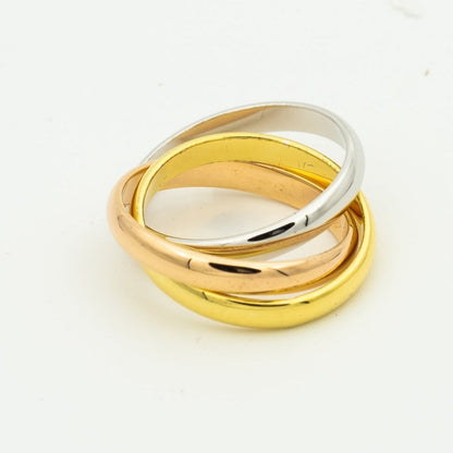 [Lume Jewelry]TRINITY RING GOLD PINK GOLD SILVER