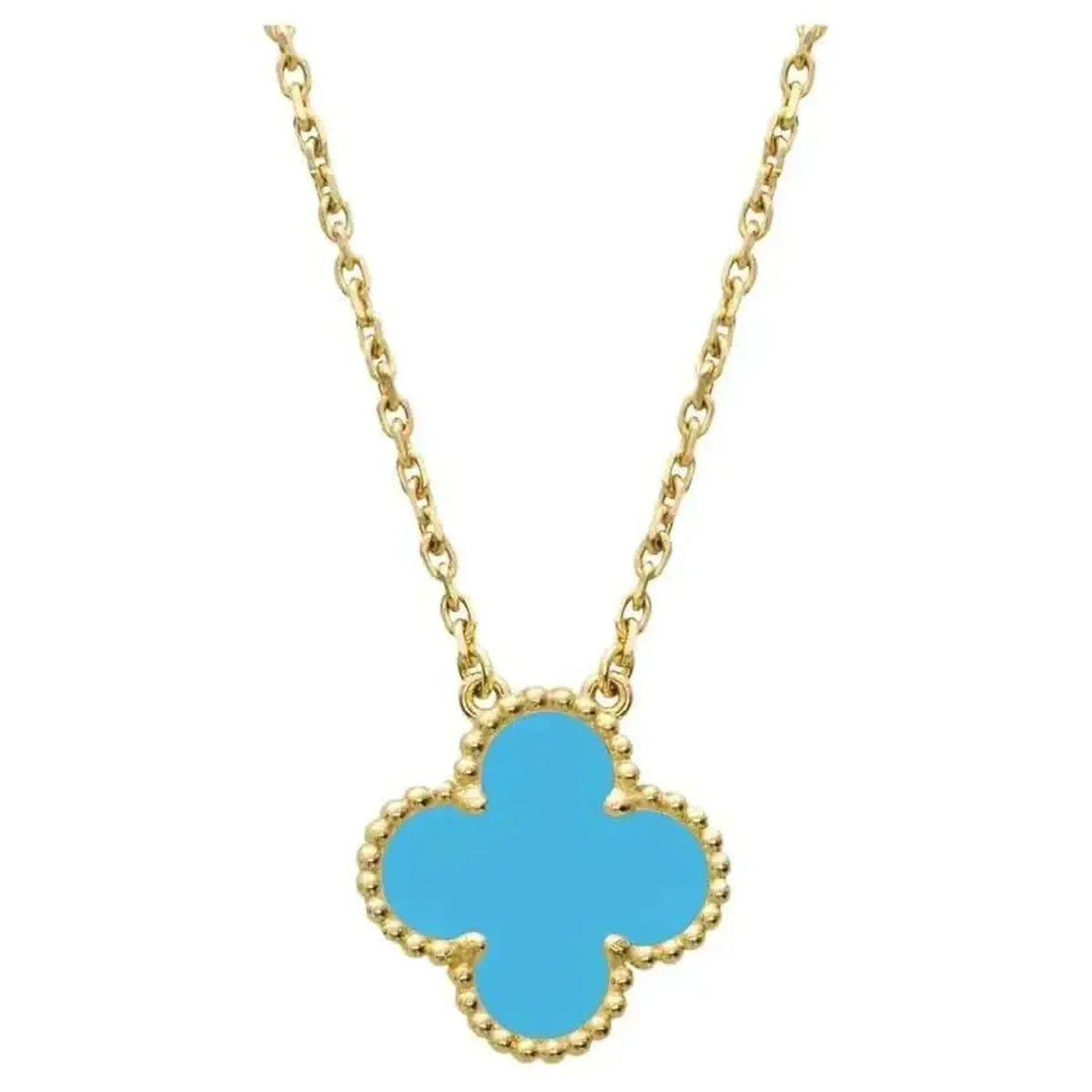 ¡®Lume Jewelry¡¯CLOVER 15MM VINTAGE TURQUOISE NECKLACE