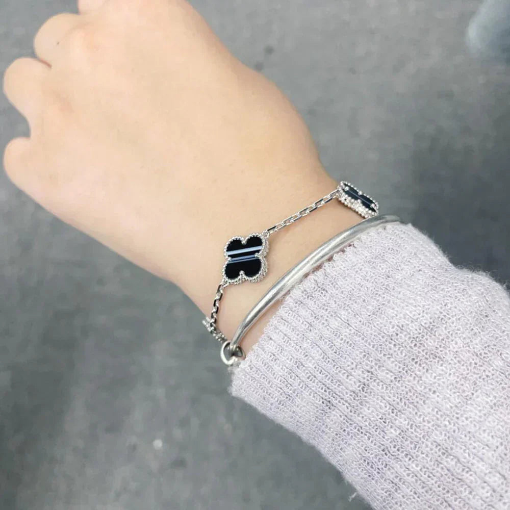 [Lume Jewelry]New  CLOVER 5 MOTIF PULSAR STONE BRACELET COLLECTION