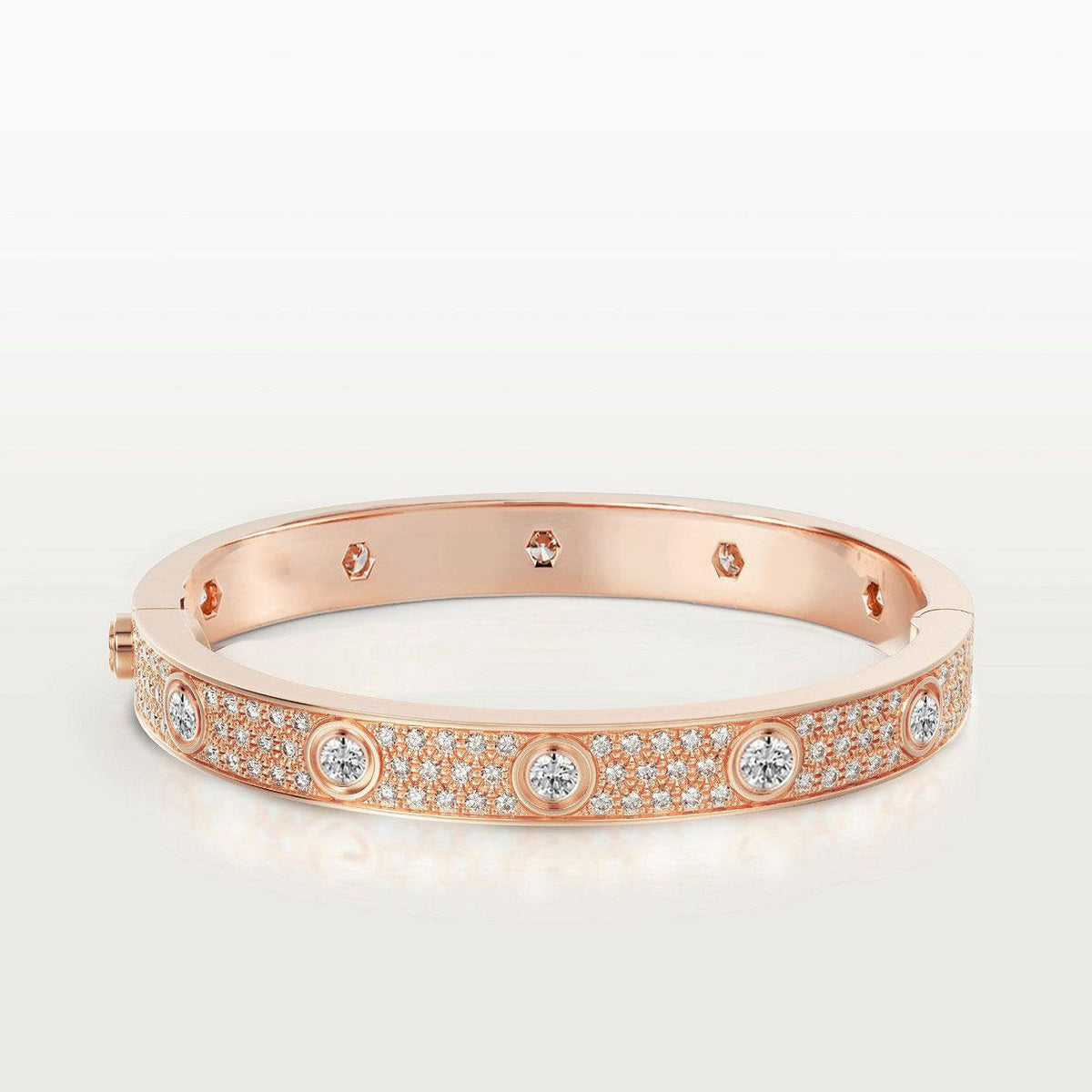 ¡®Lume Jewelry¡¯LOVE BRACELET 6.1MM DIAMOND-PAVED 10 BIG DIAMONDS