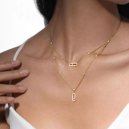 [Lume Jewelry] Move Uno Diamond Necklace