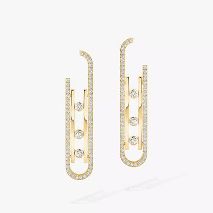 [Lume Jewelry]Diamond Pendant Earrings Move 10Th