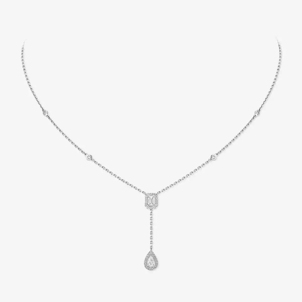 [Lume Jewelry]Gold Diamond Tie Necklace