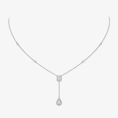 [Lume Jewelry]Gold Diamond Tie Necklace