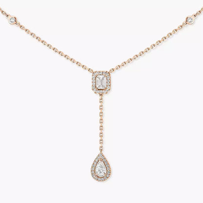 [Lume Jewelry]Gold Diamond Tie Necklace