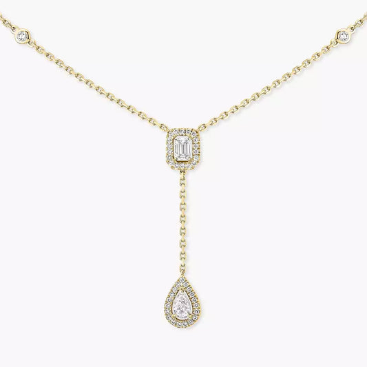 [Lume Jewelry]Gold Diamond Tie Necklace