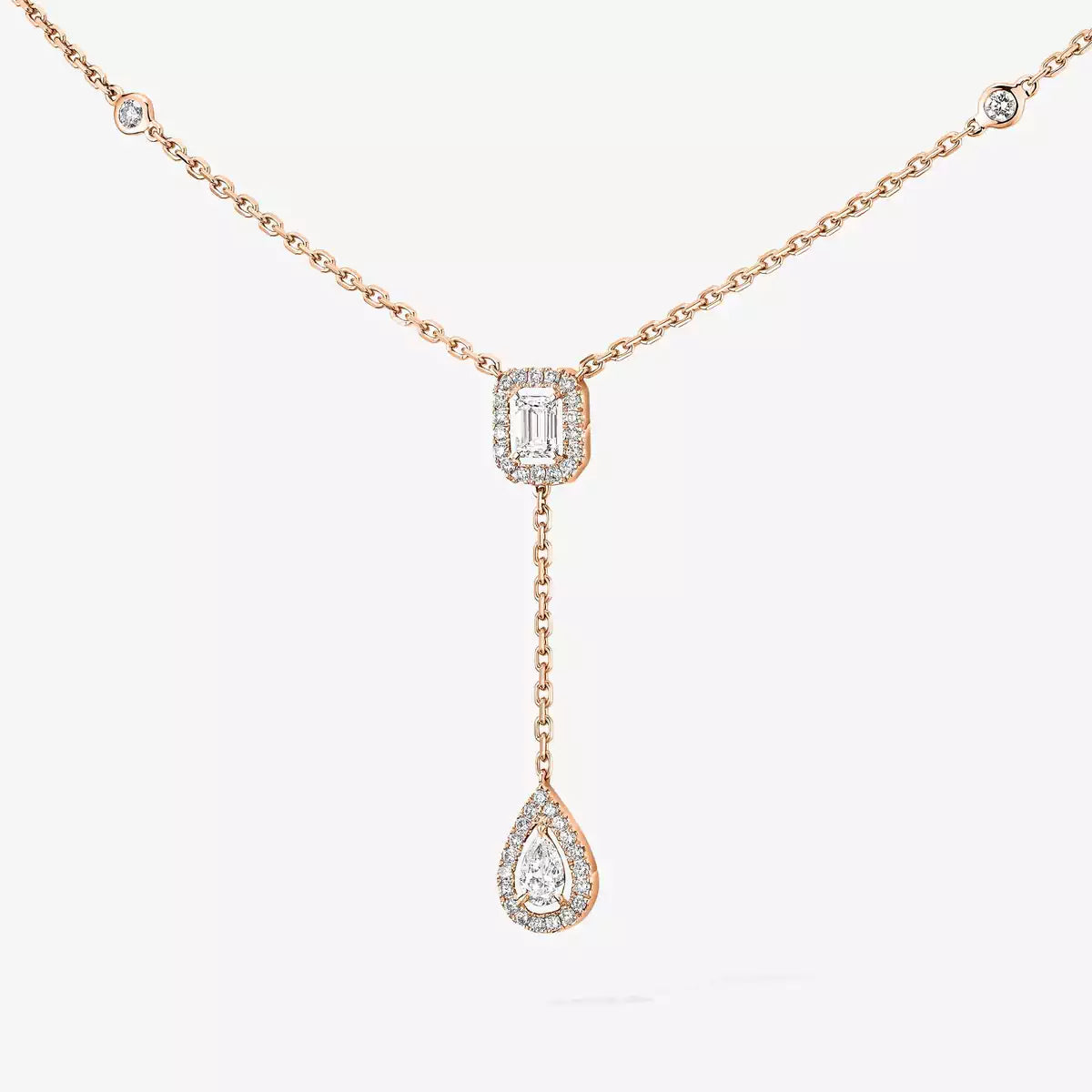 [Lume Jewelry]Gold Diamond Tie Necklace