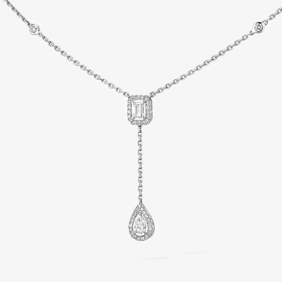 [Lume Jewelry]Gold Diamond Tie Necklace