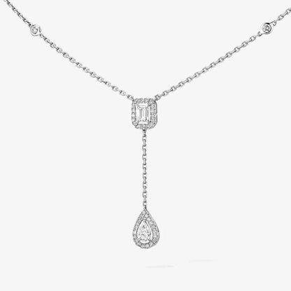 [Lume Jewelry]Gold Diamond Tie Necklace