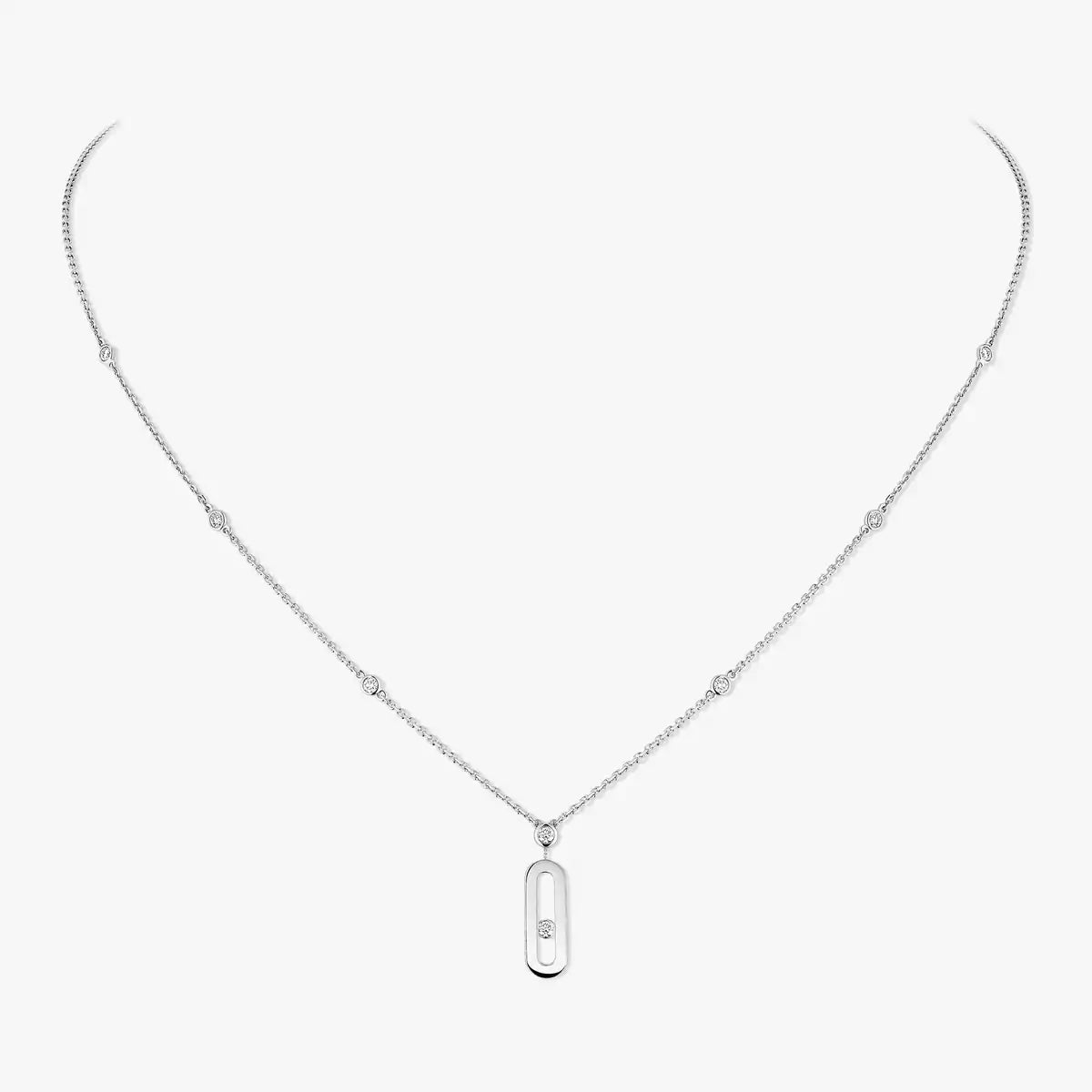 [Lume Jewelry] Move Uno Gold Diamond Long Necklace