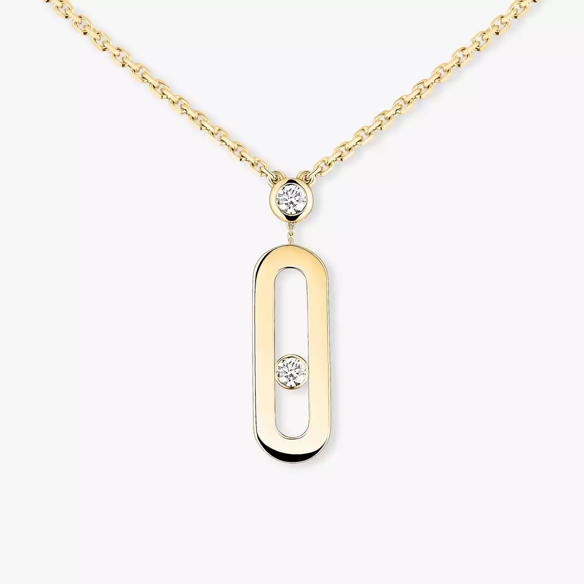 [Lume Jewelry] Move Uno Gold Diamond Long Necklace