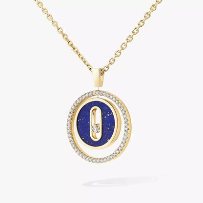[Lume Jewelry]Lucky Move Diamond Necklace in Rose Gold and White Mother-of-Pearl