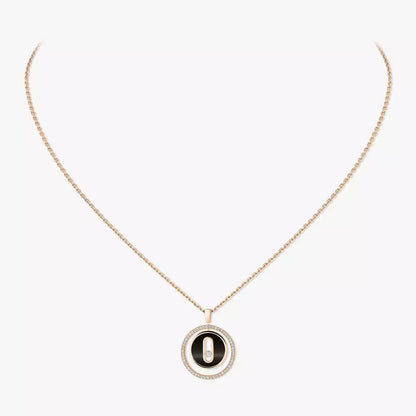 [Lume Jewelry]Lucky Move Diamond Necklace in Rose Gold and White Mother-of-Pearl