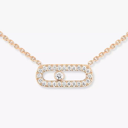 [Lume Jewelry]Diamond Necklace Move Uno