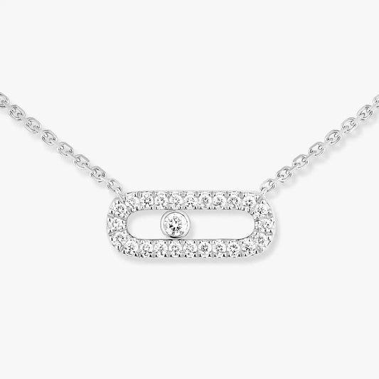 [Lume Jewelry]Diamond Necklace Move Uno