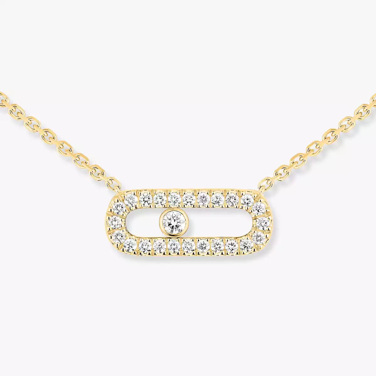 [Lume Jewelry]Diamond Necklace Move Uno