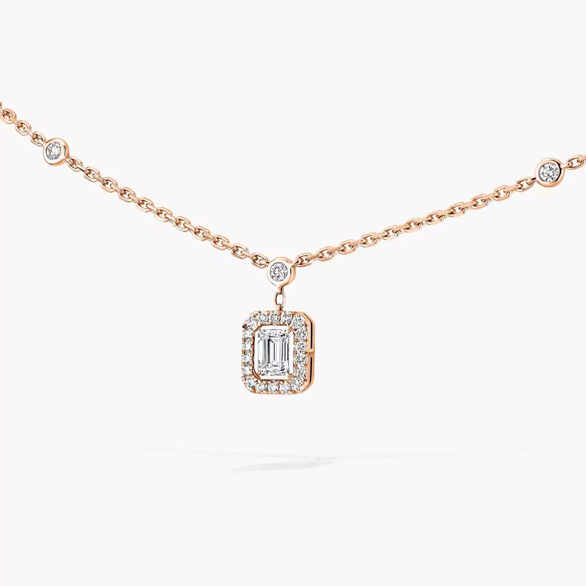 [Lume Jewelry]My Twin Diamond Necklace in Silver