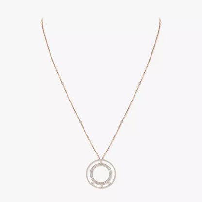 [Lume Jewelry]Move Romane Long Pave_-Set Diamond Necklace