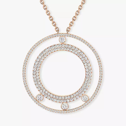 [Lume Jewelry]Move Romane Long Pave_-Set Diamond Necklace