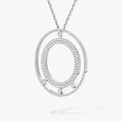 [Lume Jewelry]Move Romane Long Pave_-Set Diamond Necklace
