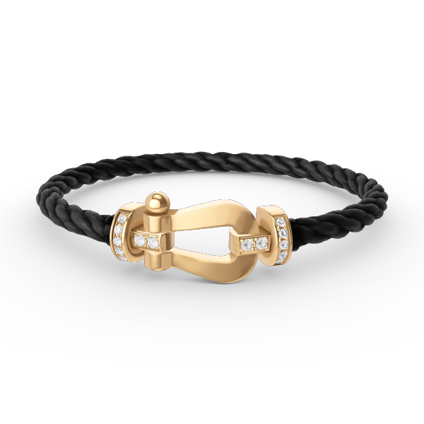 ¡®Lume Jewelry¡¯FORCE LARGE HORSESHOE HALF DIAMOND BRACELET GOLD