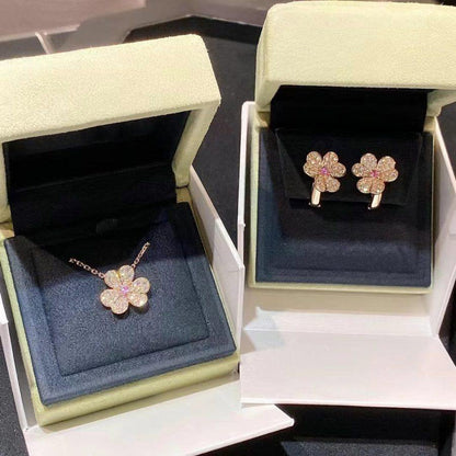 ¡®Lume Jewelry¡¯FRIVOLE PINK GOLD FLOWER DIAMOND EARRINGS