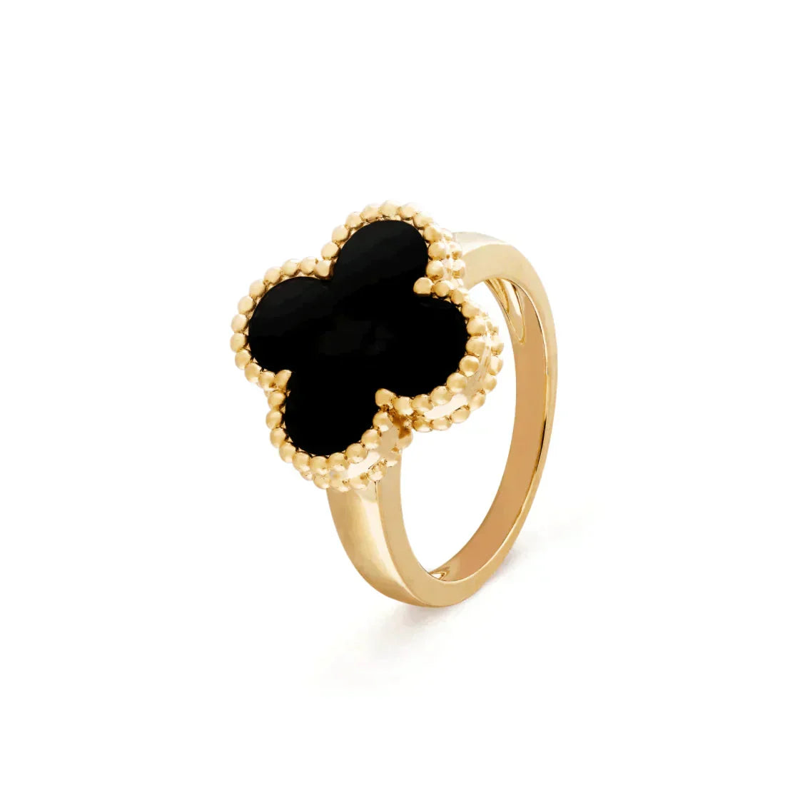 ¡®Lume Jewelry¡¯CLOVER ONYX RING